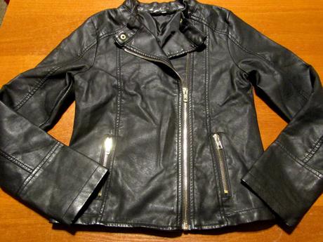 Dívčí koženková bunda vel 146-152, 152