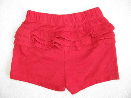 Bavlněné červené šortky,kraťasy-disney, disney,86