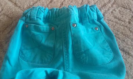 Krásné riflové kalhoty vel.92 top stav, f&f,92