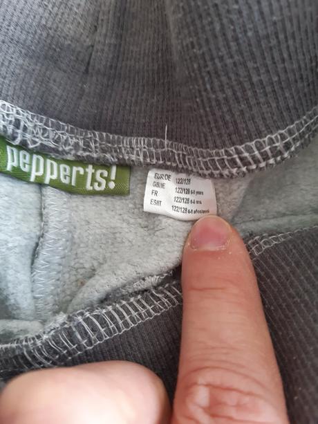Šedé tepláky 122/128, pepperts,122