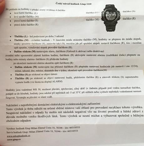 Dívčí voděodolné hodinky gtup, 