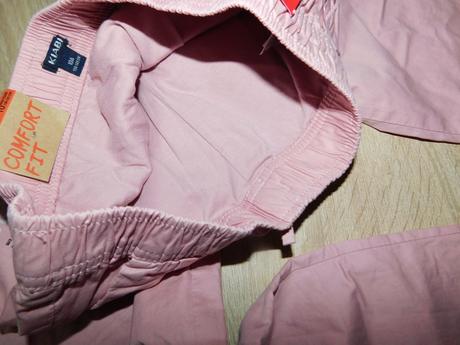 Plátěné kalhoty s podšívkou, 140