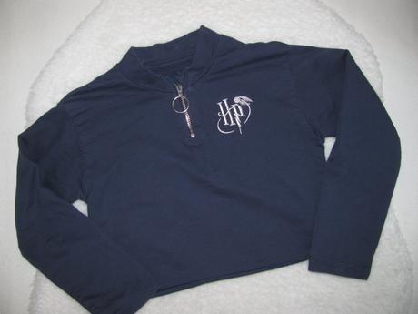 Crop top tmavě modrá mikina harry potter, george,122