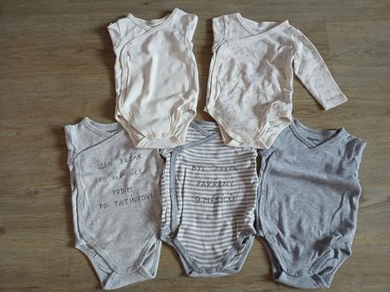 Sada 5 body s dlouhým rukávem, lupilu,62