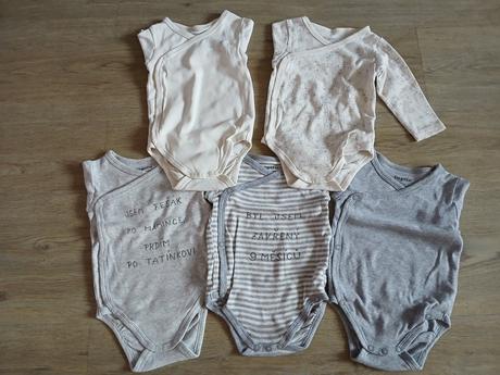 Sada 5 body s dlouhým rukávem, lupilu,62