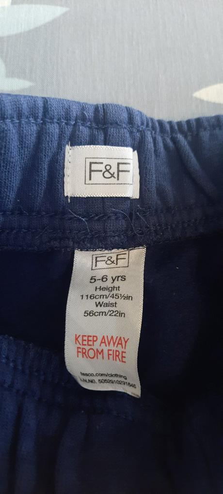 Tepláky značky f&f vel. 5-6 let(116cm), f&f,116