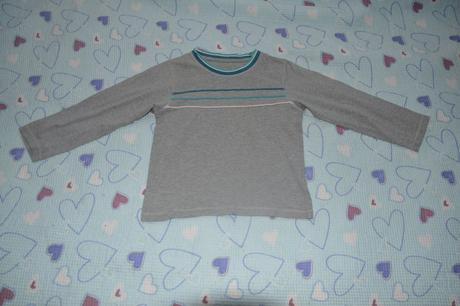 122 šedé bavlněné triko dlouhý rukáv, marks & spencer,122