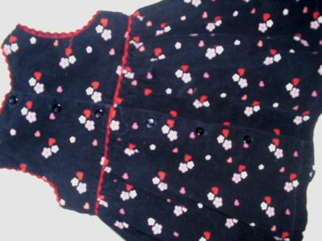 Krásné květované manžestrové šaty, next,74