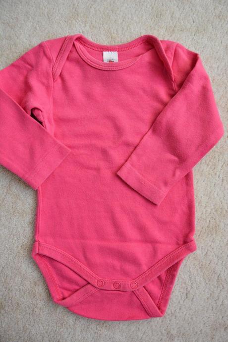 Růžové body dlouhý rukáv, c&a,68