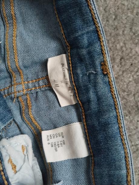 Džínové kraťasy hm, h&m,128
