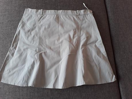 Béžová plátěná sukně, 44