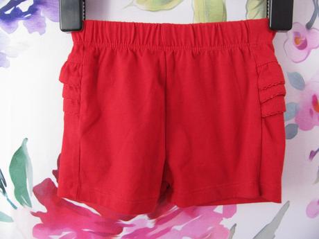 Bavlněné červené šortky,kraťasy-disney, disney,86