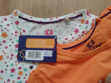 3xdvojbalení triček, lupilu, vel 110/116, lupilu,116