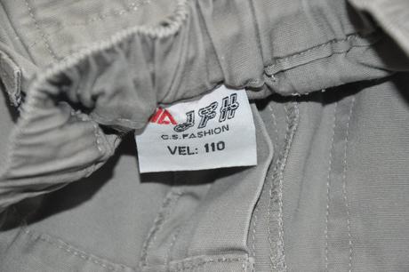 110 116 bavlněné plátěné kalhoty, wolf,116