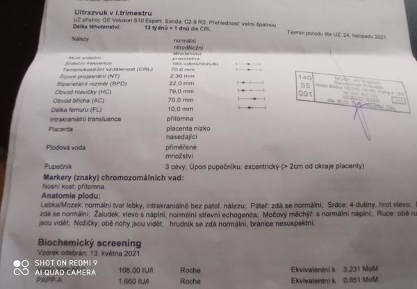 Výsledky 1. screening. Co si o tom mám myslet?