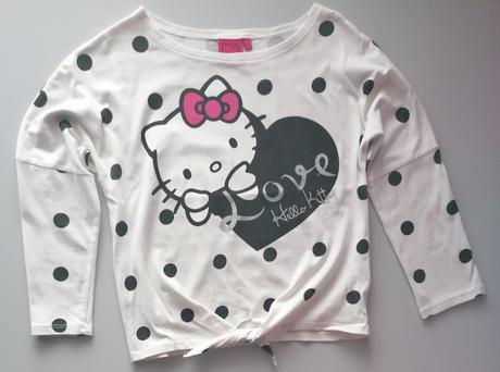 Krátké bavlněné tričko s hello kitty, sanrio,146