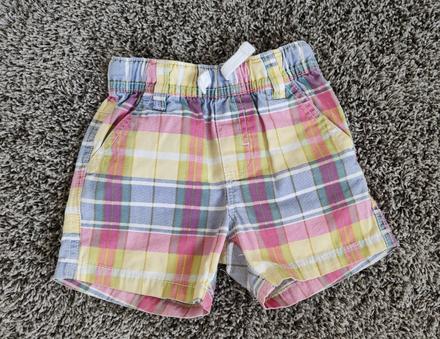 Kraťasy / kraťásky next kostkované pastelové barvy, next,86