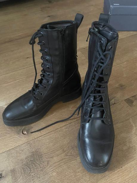 Kožené kozačky zn. mark o.polo vel. 37, marc o´polo,37