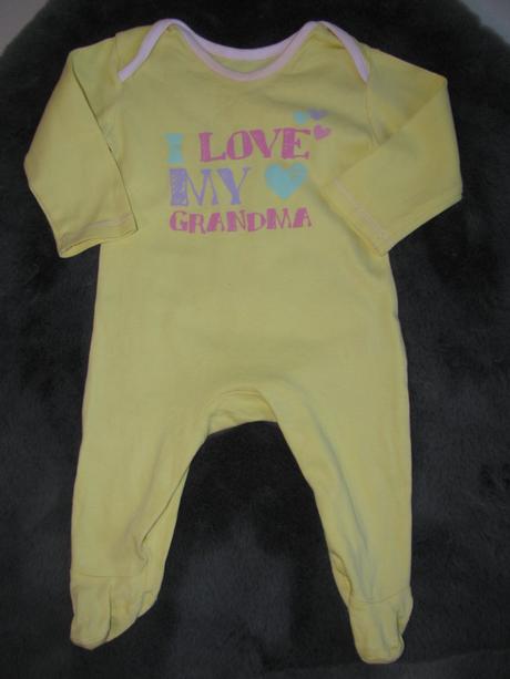 Žluté bavlněné dupačky s nápisem, na spaní, george,68