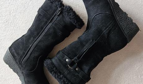 Dívčí černé kozačky, graceland, vel.33, graceland,33