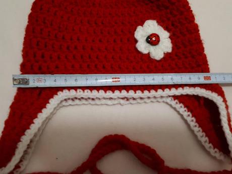 Zimní pletený komplet, čepička, rukavičky, capáčky, 80