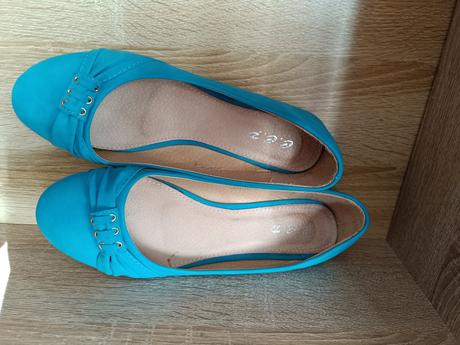 Tyrkysové baleríny vel. 40, 40