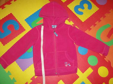 Růžová flísový mikina 98/104, lupilu,98