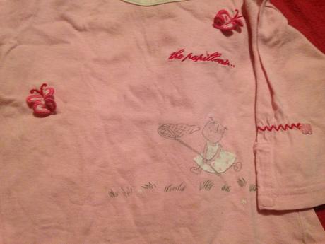 Dívčí halenka holčička a motýlci, 80