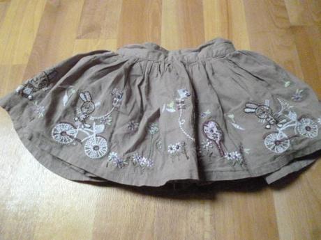 Zajícová sukně 9m-2 r, 80