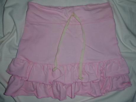 Růžová bavlněná sukýnka, 158