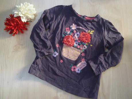 Triko s obrázkem košíku plných květin b, pepco,92