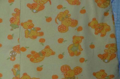 Žluté flanelové pyžamko - pyžamkový kabátek, 80