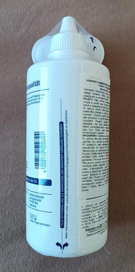 Roztok na čočky + pouzdro - visionmax dm - 360ml,