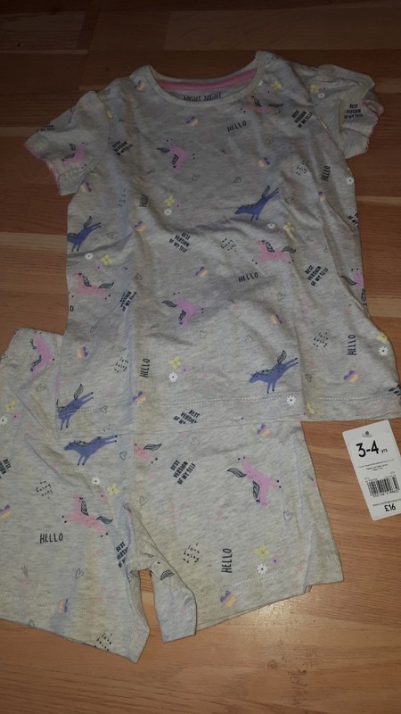 Letní pyžamo a koniky, poniky 104 mothercare, mothercare,104