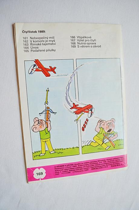 Dětský časopis čtyřlístek 169/ s větrem o závod,