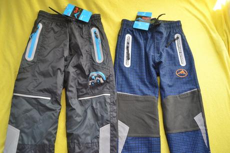 2x podzimní kalhoty šusťák a bavlna kugo,98-104, kugo,98 / 104