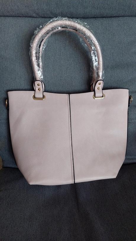 Větší světle růžová kabelka - sleva,