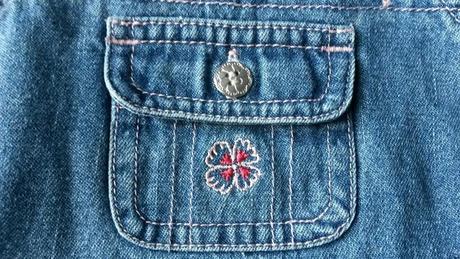 Džínové šatičky s výšivkami ladybird 3-6 m, ladybird,68