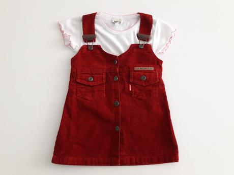 Manžestrové šaty + tričko, 104