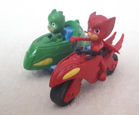 Pj masks, pyžamasky, sovička, gekko, mini vehicles, 
