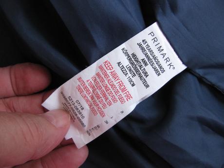 Frajerská tmavě modrá bunda-křivák, z umělé kůže, primark,110