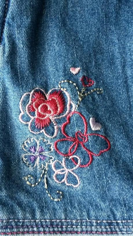 Džínové šatičky s výšivkami ladybird 3-6 m, ladybird,68