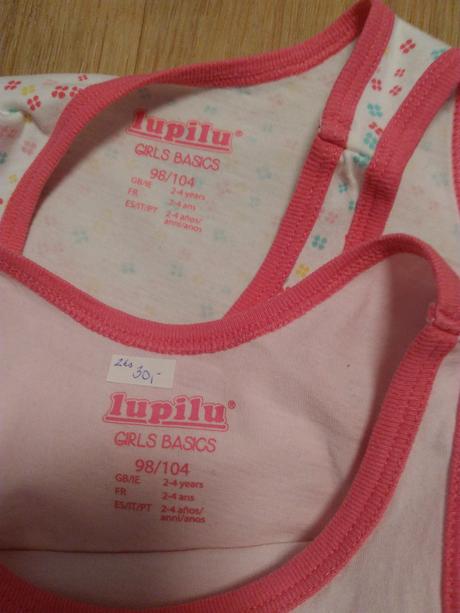 6x tílko/nátělník, 98/104,lupilu,petit bateau,wolf, lupilu,104