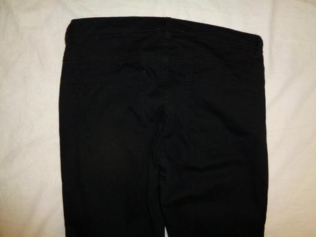 Černé elastické riflové skinny, h&m,164