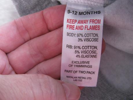 Šedé bavlněné tepláky, střik- unisex, matalan,80