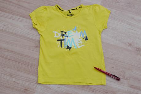 Zlute tricko s motylky vel.110/116, lupilu,110