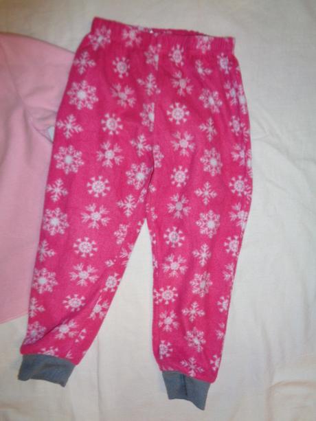 Flízový komplet - opička a vločky, primark,104