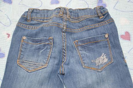 128 134 elastické džíny rifle s třpytkami, dopodopo,128