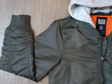 Chlapecký khaki bomber zn. black squad,vel.xs, xs