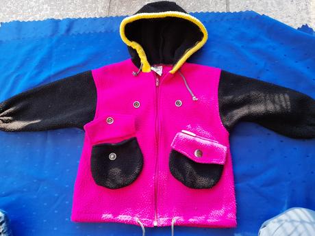 Starší růžový kabátek na holčičku, 116